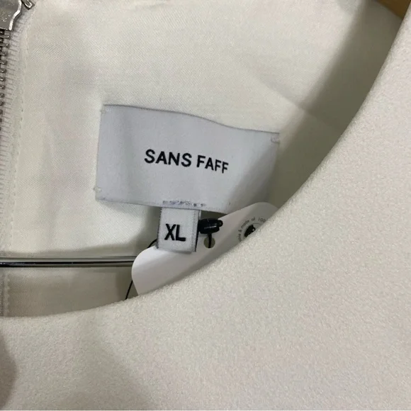 Sans Faff Monochrome Muse Mini Dress Black White Embellished XL - Picture 3 of 9